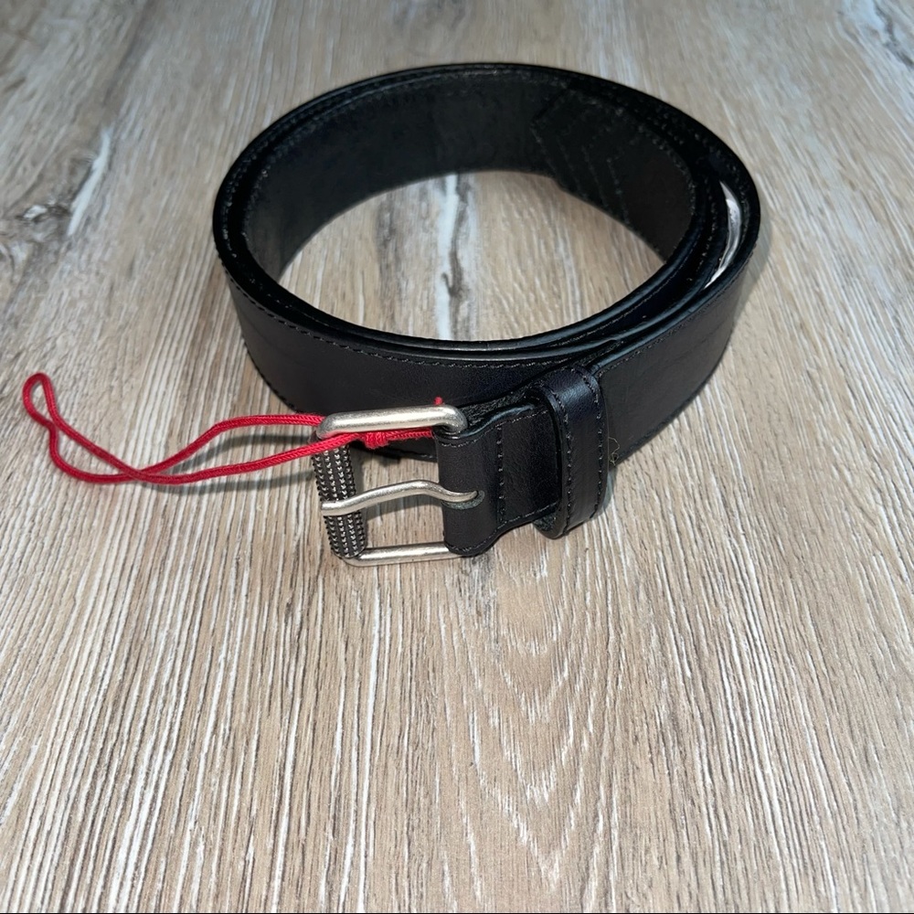Zara SRPLS Women Studded Black Leather Belt Motorcycle Biker Grunge Bohemian Y2K
